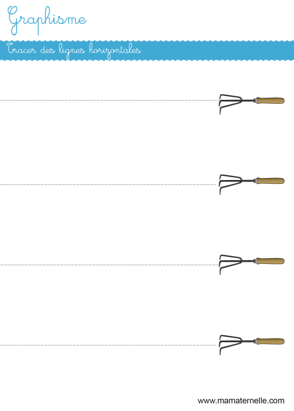 Graphisme Tracer Des Lignes Horizontales Ma Maternelle