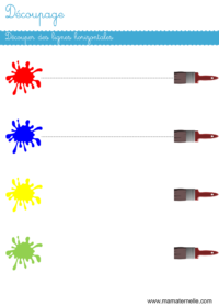 Découpage lignes horizontales Ma Maternelle