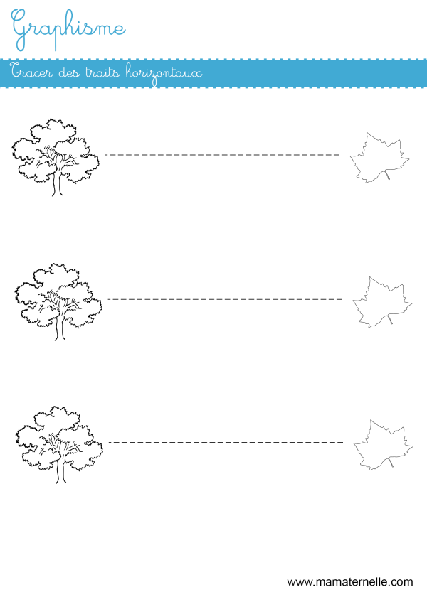 Graphisme Tracer Des Traits Horizontaux Ma Maternelle