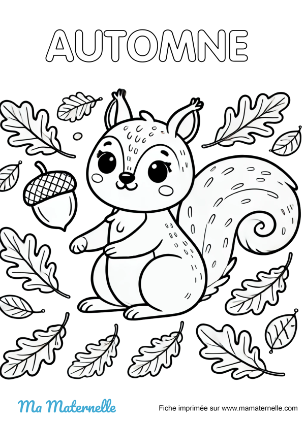 Coloriage Automne Ma Maternelle