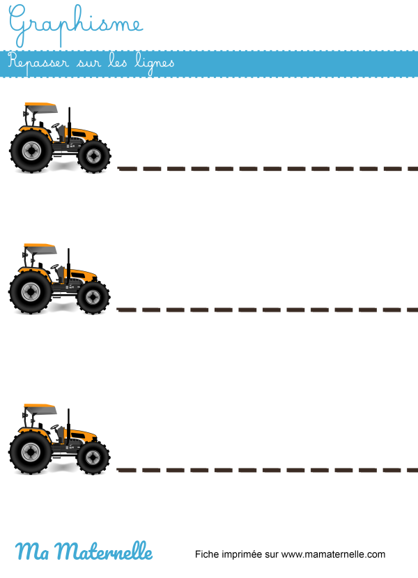 Graphisme Repasser Sur Les Lignes Ma Maternelle