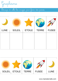 Petite section - Discrimination visuelle : découper et coller pour faire des paires