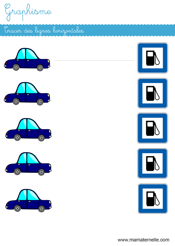 Graphisme Tracer Des Lignes Horizontales Ma Maternelle