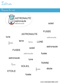 Grande section - Lettres : entourer le bon mot