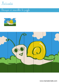 Activités - Coloriage : escargot