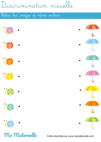 Moyenne section - Discrimination visuelle : associer par taille