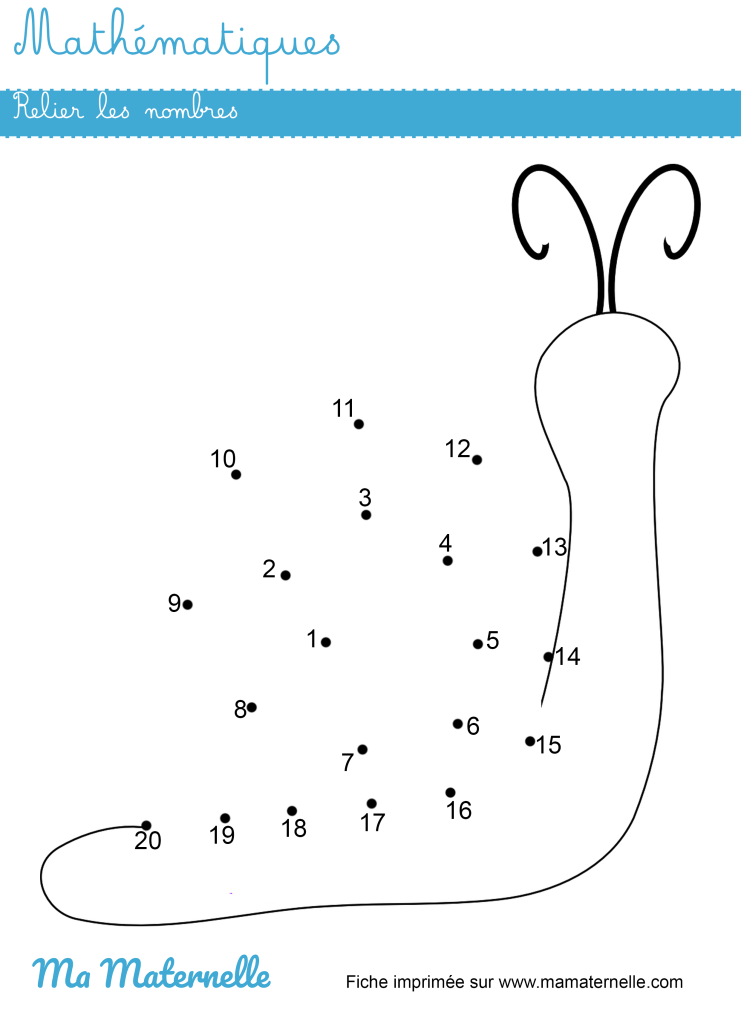 Grande section - Mathématiques : relier les nombres