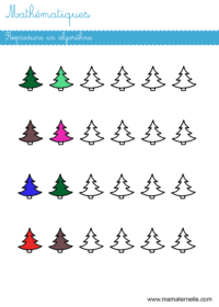 Moyenne section - Mathématiques : colorier