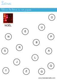 Petite section - Lettres : Colorier les lettres