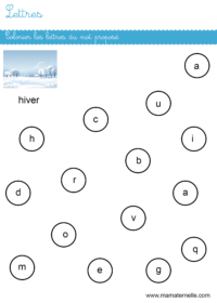 Grande section - Discrimination visuelle : relier les images identiques