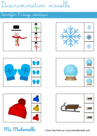 Petite section - Discrimination visuelle : relier