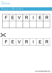 Activités - Coloriage du mois de février