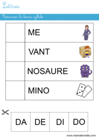 Activités - Cartes de nomenclature : Hiver