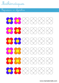 Moyenne section - Mathématiques : colorier autant que le chiffre