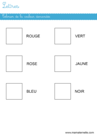 Grande section - Discrimination visuelle : découper et coller