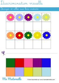 Moyenne section - Discrimination visuelle : visualiser puis entourer