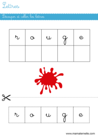 Activités - Cartes de nomenclature : les couleurs en anglais