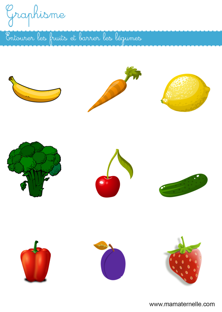 Fruits et légumes - Exercices en CM1
