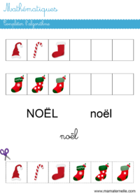 Grande section - Mathématiques : compléter l’algorithme