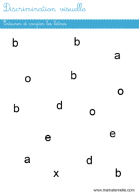 Moyenne section - Discrimination visuelle : entourer et compter