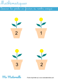 Petite section - Mathématiques : compléter la suite logique