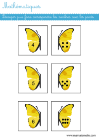 Grande section - Mathématiques : découper et faire correspondre
