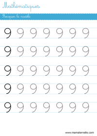 Grande section - Mathématiques : recopier le modèle