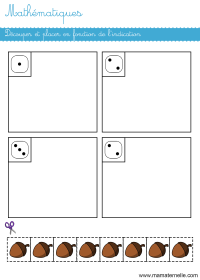 Petite section - Mathématiques : colorier les carrés