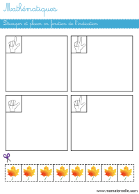 Petite section - Mathématiques : découper et placer