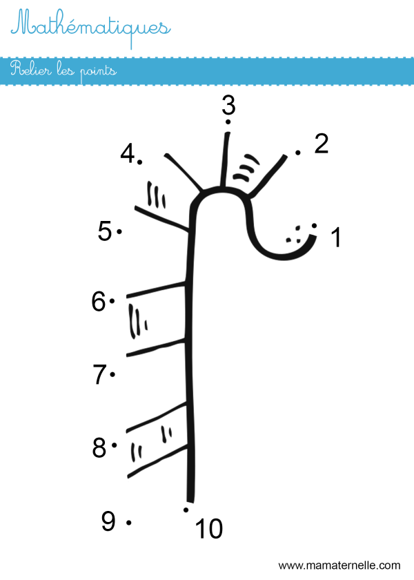 Math Matiques Relier Les Points Ma Maternelle