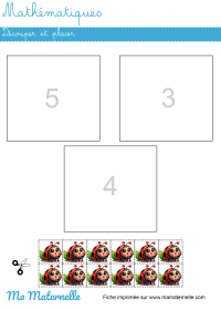 Moyenne section - Mathématiques : découper et placer