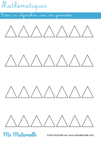 Grande section - Mathématiques : créer un algorithme