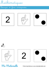 Petite section - Mathématiques : découper et faire correspondre