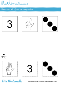 Petite section - Mathématiques : découper et faire correspondre