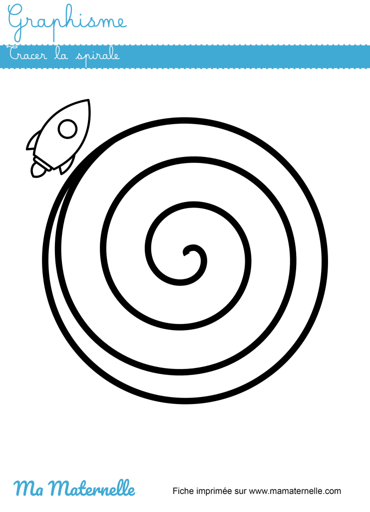 Grande section - Graphisme : tracer la spirale