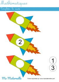 Petite section - Mathématiques : compléter la suite logique