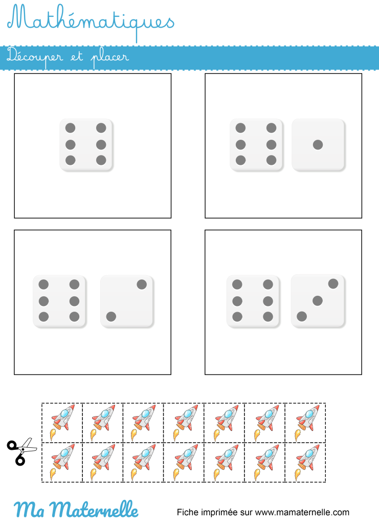 Grande section - Mathématiques : découper et placer