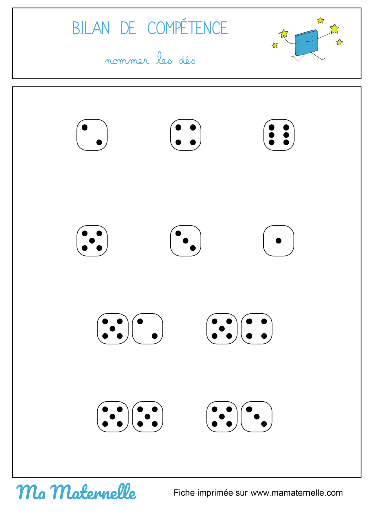 Activités - Bilan de compétence : nommer les dés