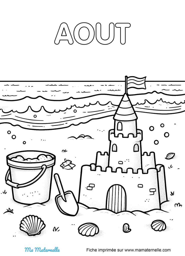 Activités - Coloriage du mois d’août