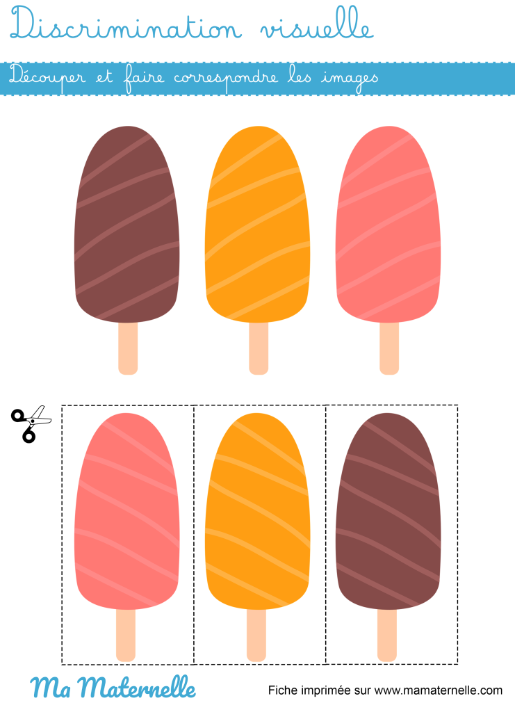 Petite section - Discrimination visuelle : faire correspondre