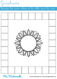 Moyenne section - Graphisme : Découper et coller des carrés