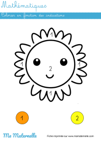 Petite section - Graphisme : tracer les rayons du soleil