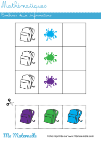 Petite section - Discrimination visuelle : identifier l’image identique