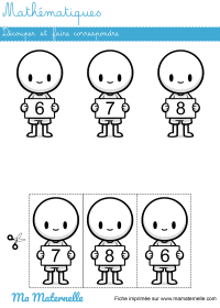 Grande section - Mathématiques : découper et faire correspondre