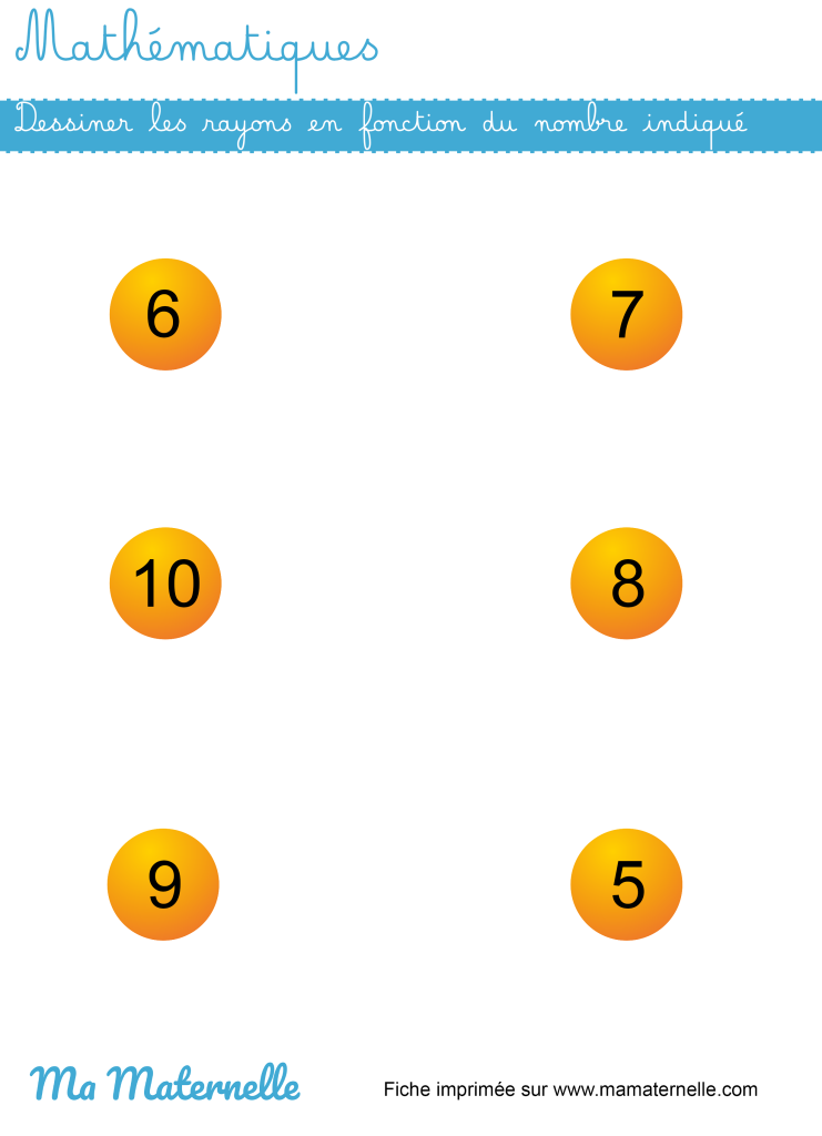 Grande section - Mathématiques : dessiner en fonction du nombre