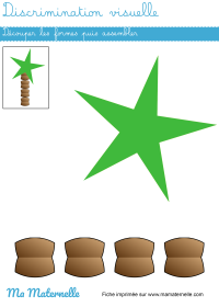 Grande section - Discrimination visuelle : faire correspondre les formes