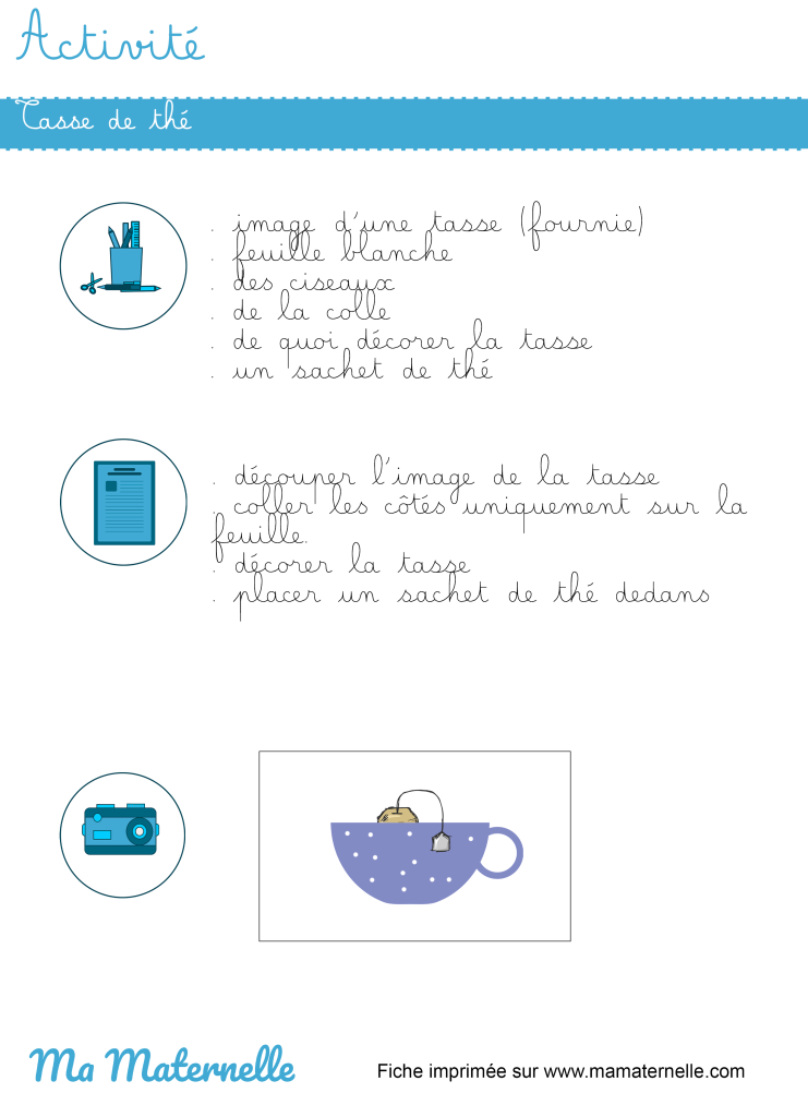 Activités - Activité : tasse de thé