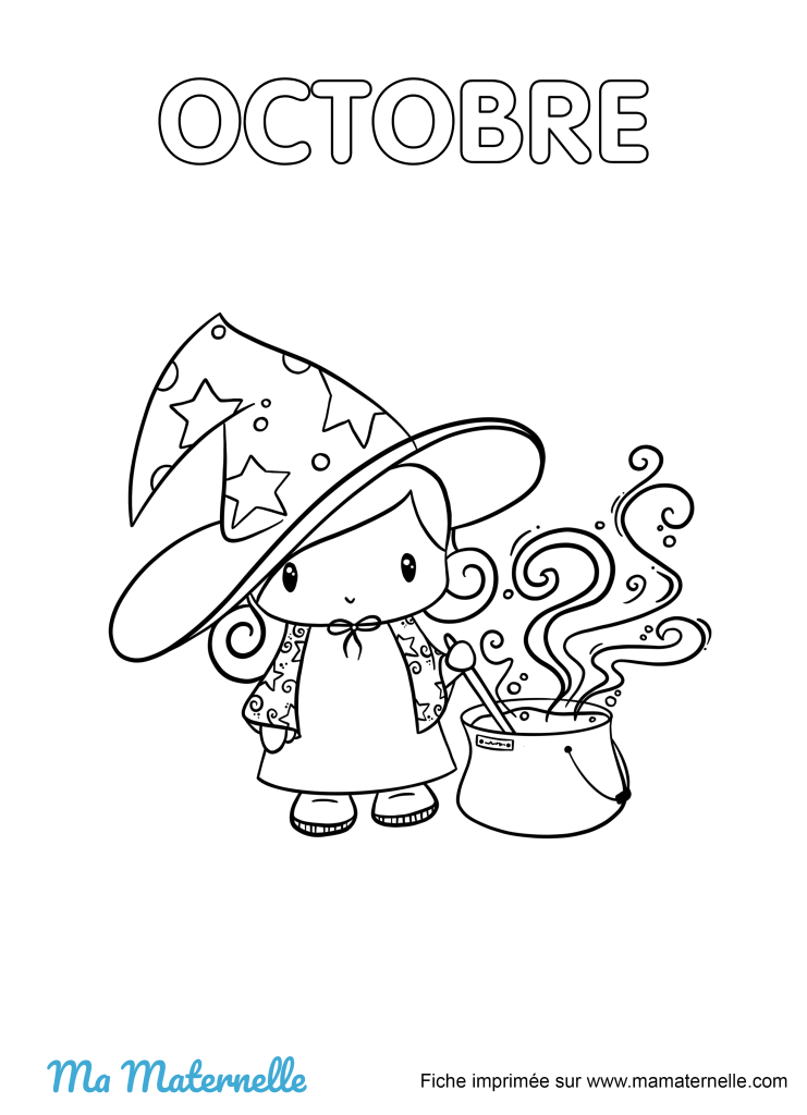 Activités - Coloriage du mois d’octobre