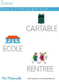 Moyenne section - Discrimination visuelle : entourer et compter les lettres