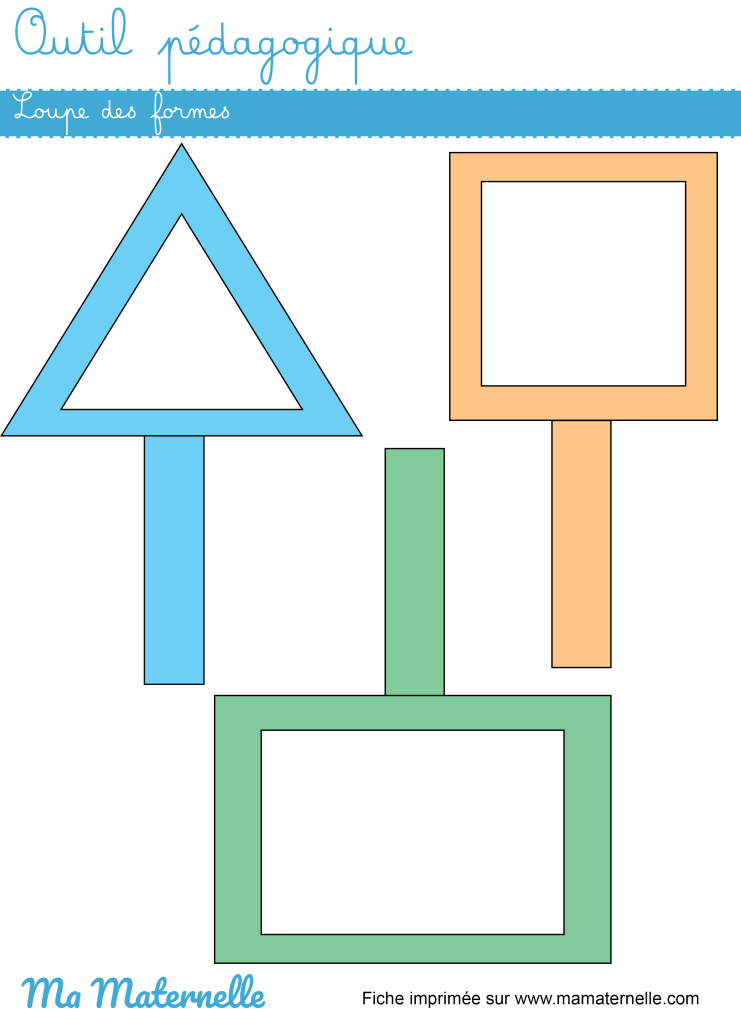 Activités - Outil pédagogique : loupes des formes